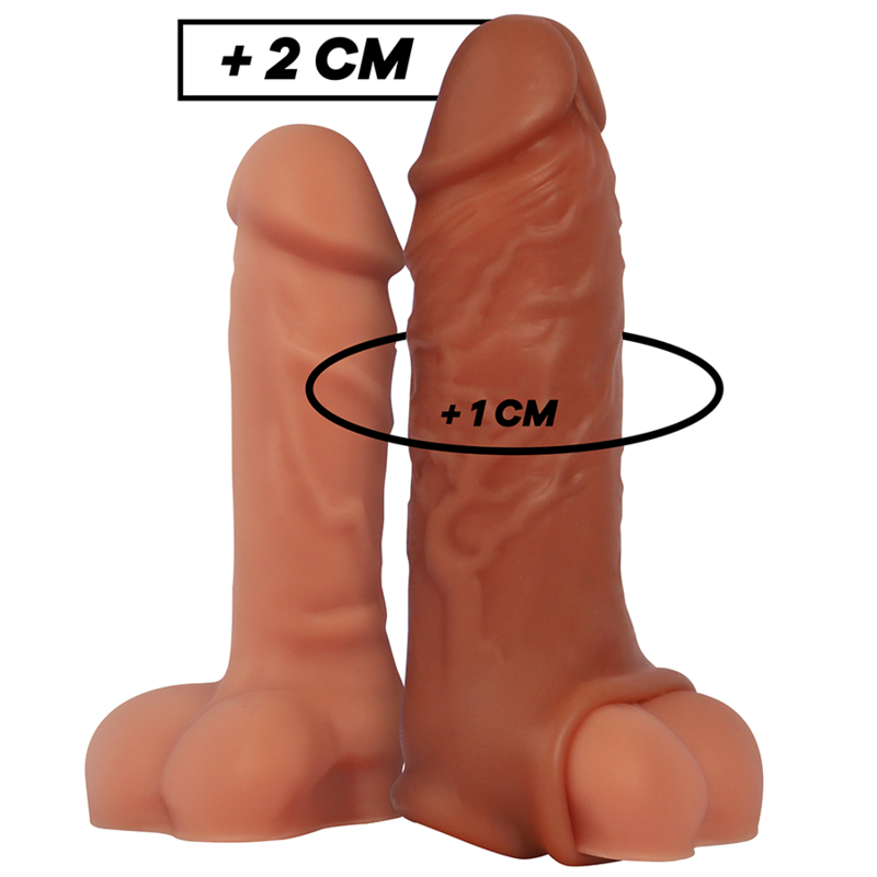 Virilxl - Extension De Pénis Marron En Silicone Liquide V9
